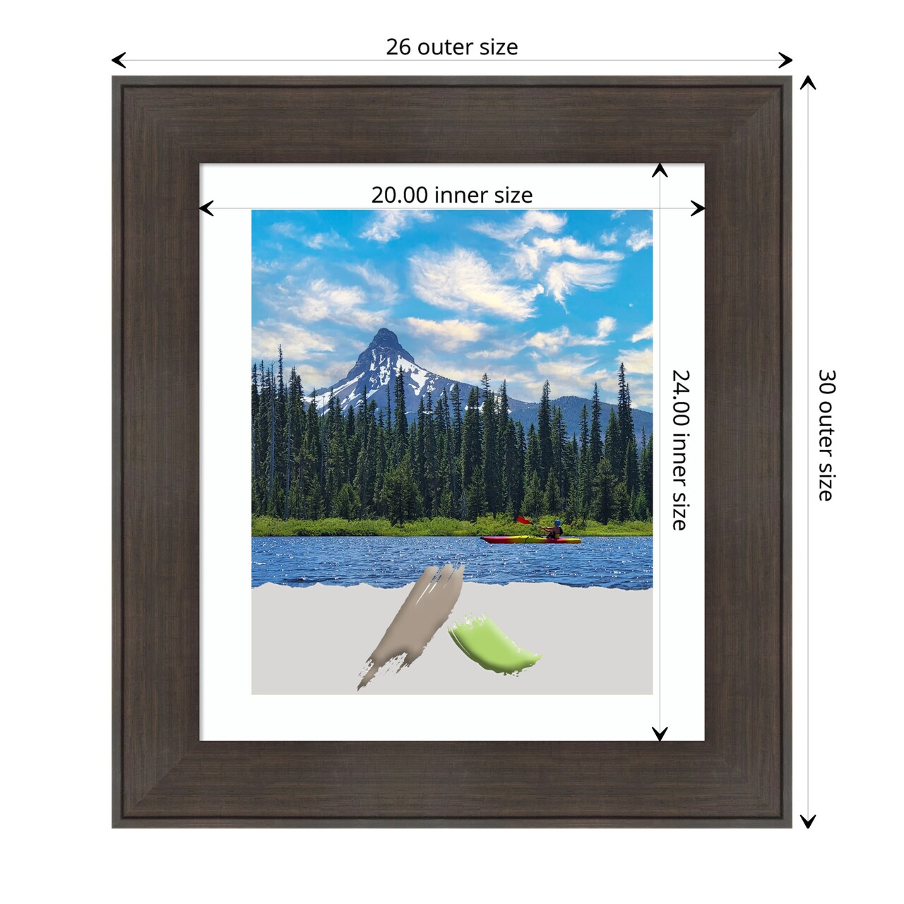 William Rustic Woodgrain Picture Frame, Photo Frame, Art Frame